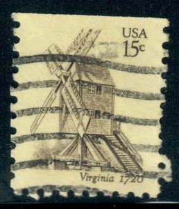 USA - 1980 - Windmills - Yellow paper - Virginia - 15¢ - #3648 - Picture 1 of 1