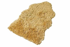 Beige 20 x 32" Soft Area Rug Sheepskin Shag Microfiber Kitchen DoorMat Bathroom - Picture 1 of 4