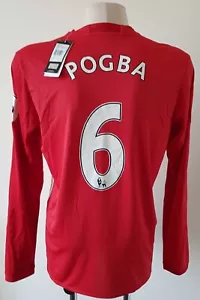 Manchester United 2016 - 2017 Home Adidas long sleeve jersey #6 POGBA size L - Picture 1 of 12