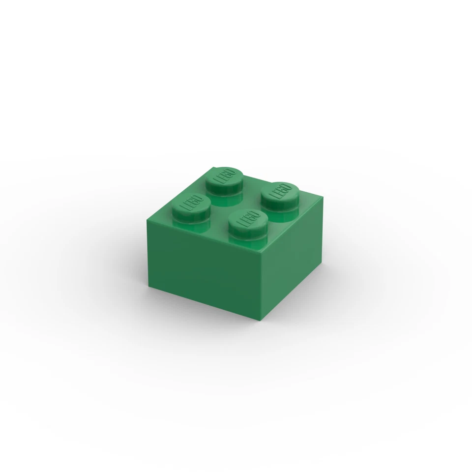 Lego 10x Basic Steine 2x2 bricks 3003 grün green - Bild 1 von 1