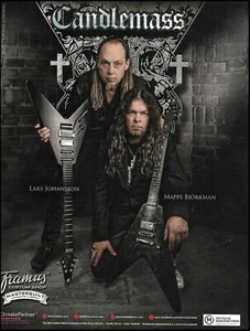 Candlemass Lars Johansson Alfombrillas Bjorkman Framus Guitarra anuncio impresión - Imagen 1 de 3