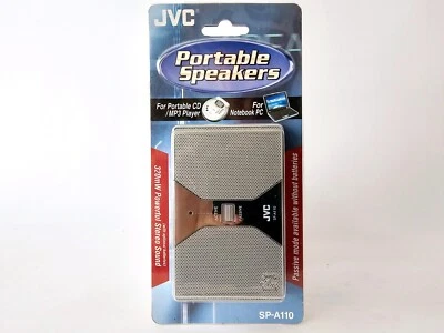 JVC SP-A110 Silver Portable Speaker System Vintage Very Rare - Image 1 of 4