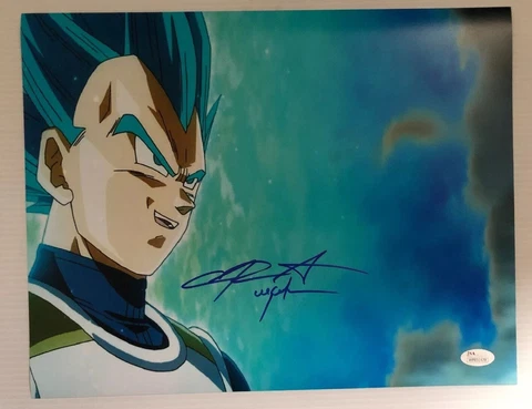 Chris Sabat Signed Autographed 11x14  Photo Dragon Ball Z Vegeta JSA COA 37 Cover