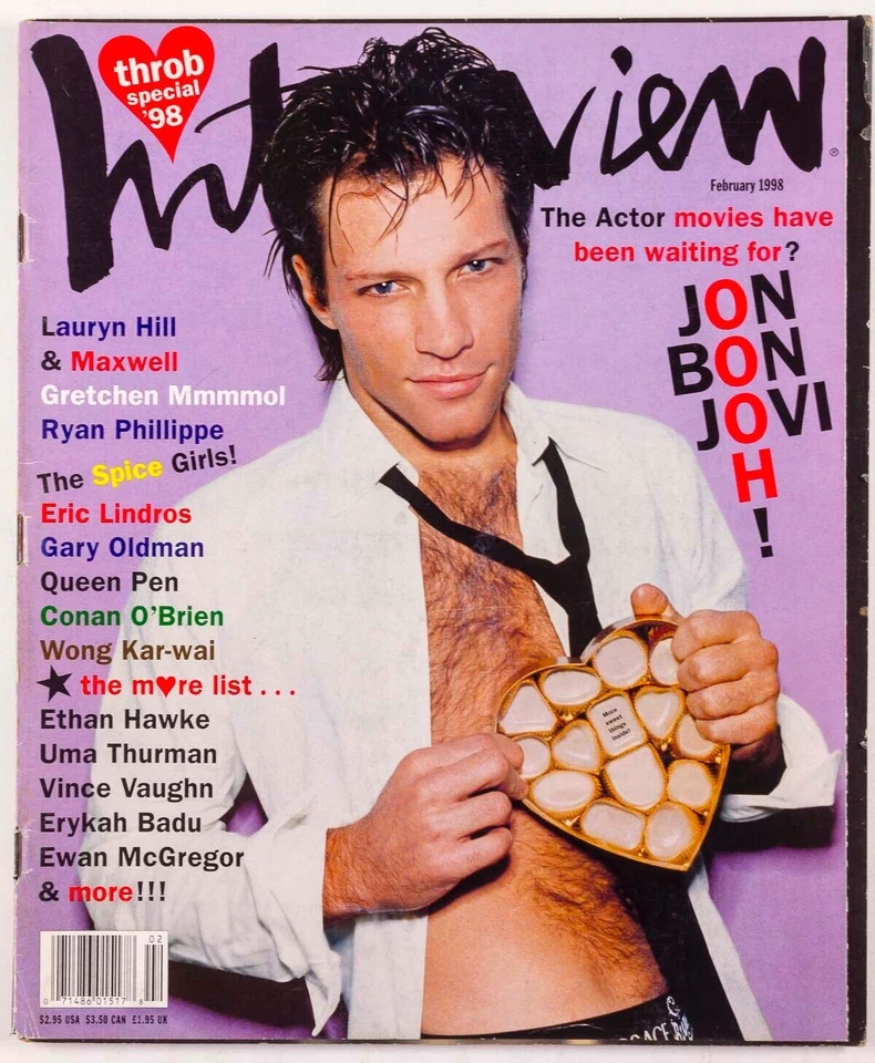 JON BON JOVI EWAN MCGREGOR SPICE GIRLS GRETCHEN MOL Interview magazine Feb 1998 - Image 1 of 1