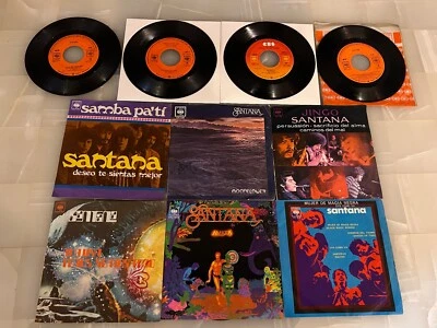 SANTANA Lot of  10 MEXICAN 7" 45RPM EPs & SINGLES Psych Rock Funk Soul - Image 1 of 3