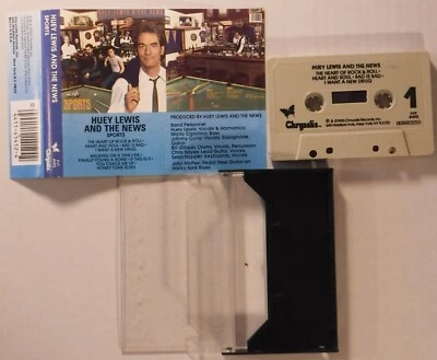 HUEY LEWIS / SPORTS / CASSETTE TAPE WITH DOLBY / CHRYSALIS 41412 - Image 1 of 2