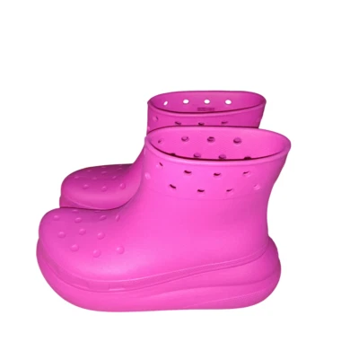 Crocs Mujeres Clásicas Crush Rosa Fucsia Botas de Lluvia Talla 10 Nuevas sin Caja Foto 1 de 4