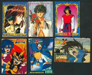 6 ANIME MEGAMAN, FUSHUGI YUGI, ZENKI & BTX Philippine TEKS / Trading Cards - Picture 1 of 2