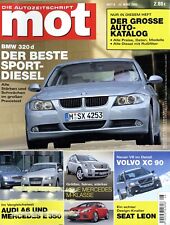 mot 2005 8/05 BMW 320d Mercedes E 350 M-Klasse Audi A6 Volvo XC90 V8 Seat Leon
