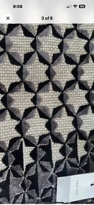 West Elm 2 Brand New Jacquard Velvet Pillow Covers 12”x 21”. Gray Black Design - Picture 1 of 7