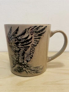 Sand Grain American Eagle Ceramic Mug Wide Rim, Black Interior - Picture 1 of 6