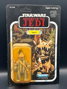 Vintage Star Wars Teebo MOC 1983 Unpunched Kenner 77A Return of the Jedi Ewok - Bild 1 von 12