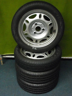 4St.Smart-Sommerkompletträder 2x 4,0x15+2x 5,5x15 (T12) - Bild 1 von 2