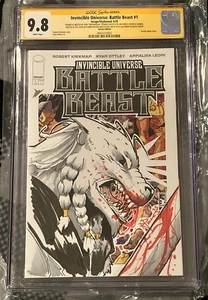 Invincible Universe!Battle Beast Sketch #1 Defshogun & Whitehead Die-Cut CGC 9.8 - Picture 1 of 2