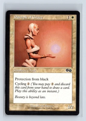 (2x) DISCIPLE OF GRACE – MTG Magic the Gathering Card – Urza's Saga – Common - Image 1 of 4
