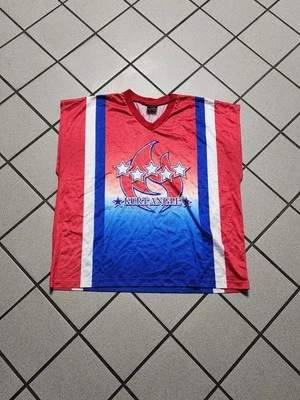 Camiseta deportiva vintage 2001 WWF Kurt Angle It's True roja blanca azul talla XXL 27x28 Foto 1 de 4