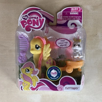 My Little Pony Fluttershy con vagón 2010 Hasbro juguete en caja nuevo - ¡LEER! Foto 1 de 4