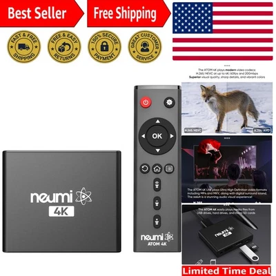 Ultra-HD 4K Media Player with USB & SD Support, Automatic Playback - NEUMI Atom - Image 1 of 4