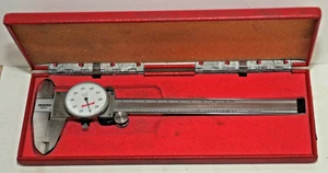 Vintage PEACOCK 0-6" Dial Caliper ~ Machinist Measuring Tool + BOX - Picture 1 of 3
