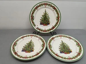Christopher Radko Piatti Insalata Celebrazioni Festività Albero di Natale 8" Set di 3 - Foto 1 di 5