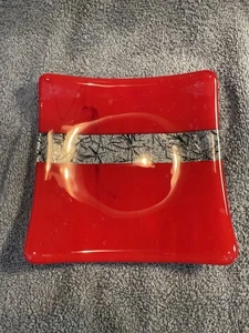 Fused Glass Trinket Dish - Picture 1 of 4