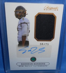 Parche autógrafo Shedeur Sanders 30/75 2024 gema recuerdo edición SUPER SPORTS - Imagen 1 de 3