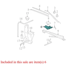 1999-06 Chevrolet Silverado GMC Sierra Windshield Wiper Motor W/ Linkage Used - Bild 1 von 10