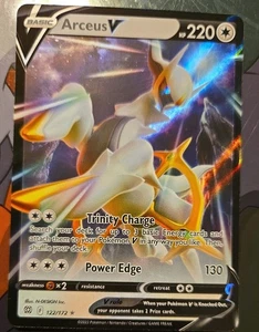 Pokemon Juego de Cartas Coleccionables Arceus V 122/172 Estrellas Brillantes Ultra Raro Holo Espada y Escudo - Imagen 1 de 2