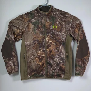 Under Armour Jacket Mens L Camo Realtree Scent Control ColdGear Full Zip Hunter - Picture 1 of 14