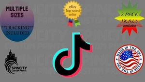 Calcomanía de vinilo TikTok LOGO calcomanía de redes sociales video computadora portátil pegatina de parachoques - Imagen 1 de 11