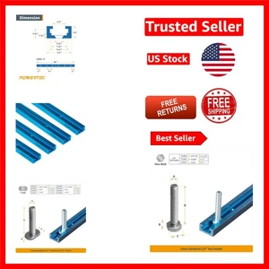 36" Universal T-Track Bars - Double-Cut Design für Präzisions-Holzbearbeitung - Bild 1 von 12