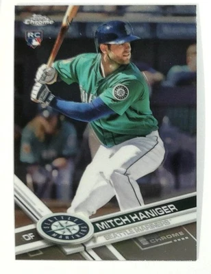 2017 Topps Chrome #29 Mitch Haniger Seattle Mariners RC Rookie Card Baseball - Image 1 of 2