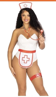 Leg Avenue 5 Piece Nurse Kit Sexy Role Play Costume Accessories  - Image 1 of 4