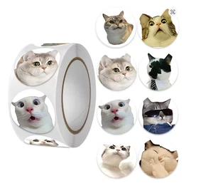 100 Stck. Cartoon Meme Katze Aufkleber für Schule Belohnung Aufkleber Klassenzimmer Dez - Bild 1 von 1