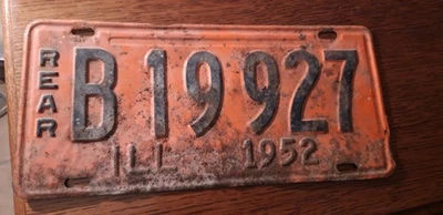 plaque immatriculation américaine Illinois Usa american license plate - Photo 1/4