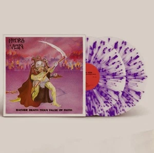 HYDRA VEIN - Rather Death Than False of Faith - PURPLE SPLATTER VINYL LP Reissue - Picture 1 of 4