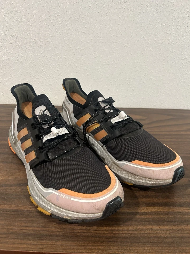 ADIDAS UltraBoost Winter.Rdy Black Orange Men's Sz 10 Running Sport Athletic - Image 1 of 4
