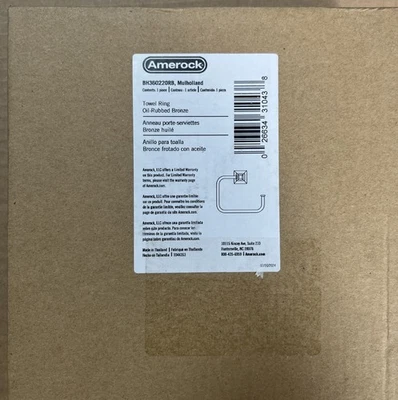 Amerock Mulholland 5-3/4 pulgadas Anillo de toalla L (146 mm) en bronce frotado con aceite Foto 1 de 4