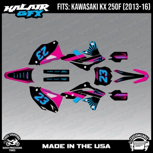 Graphics Kit for Kawasaki KX250F KX 250F (2013-2016) Fh Series - MAGENTA - Picture 1 of 4