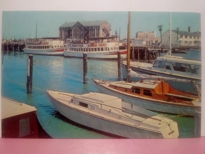 Charleston SC Municipal Marina docks tour boats Fort Sumter 1964 - Image 1 of 2