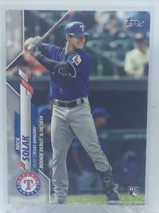 2020 Topps Update Nick Solak Foil Rookie Debut U-149 Texas Rangers Card - Picture 1 of 12