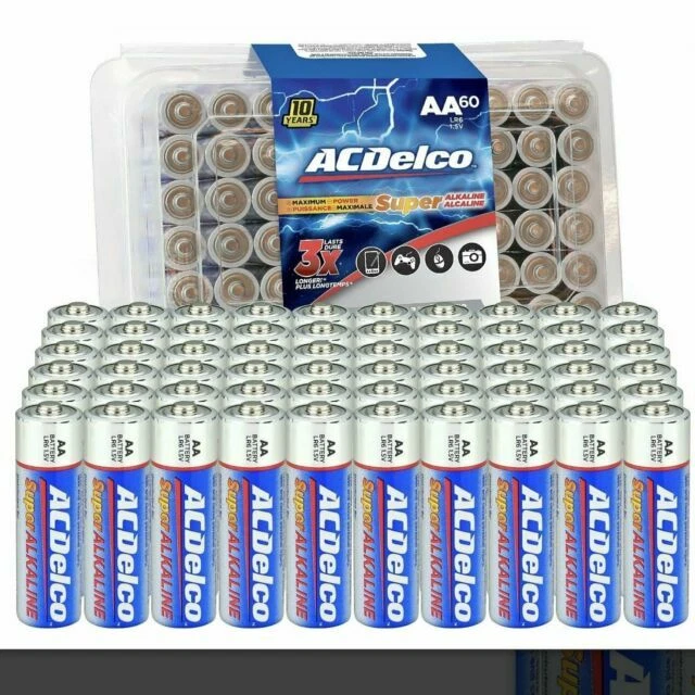 ACDelco AA Alkaline Batteries - Pack of 60 (AC815)