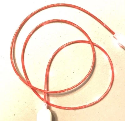 FLOW LED Light (3ft) el USB data sync charger cable FOR iPhone 6 5s 5c plus - Image 1 of 4