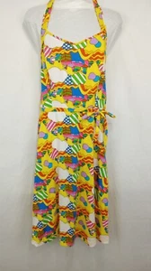 Y2K Vestido de Sol Mujer Estampado de Dibujos Animados Abstracto Lindo Años 90 EU 44 (EE. UU. 12) - Imagen 1 de 7