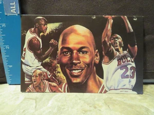 Postal Michael Jordan Chicago Bulls 1998 5,5 x 3,5 (casi como nueva/como nueva) - Imagen 1 de 2