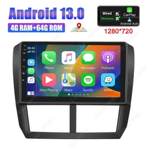 4+64G Android Head Unit Car Radio For Subaru Impreza 2008-2012 GPS Navi Carplay - Picture 1 of 16