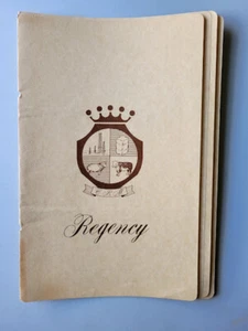 1976 Regency Restaurant Bakersfield California Speisekarte Original Vintage - Bild 1 von 9