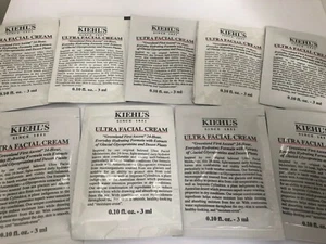 Lot 9 KIEHL'S Ultra Facial Cream 0.1oz/3ml Each Travel Size New - Picture 1 of 1
