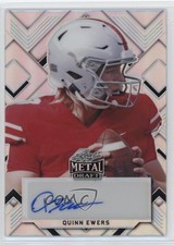 2022 Leaf Metal Draft Portrait Silver Prismatic /40 Quinn Ewers #PA-QE1 Auto
