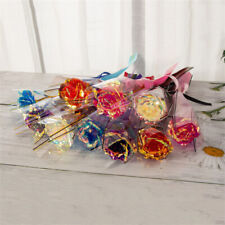 Eternal Rose Artificial Flower 24K Foil Rose Valentines Day Gifts For Girlfriend